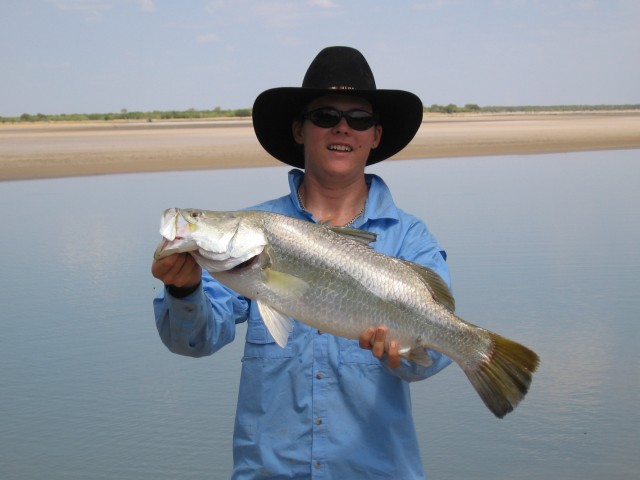 72cm Fitzroy River barra 72cm Fitzroy River barra